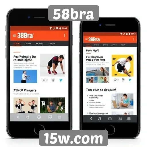 Desempenho técnico do site 58bra em dispositivos móveis